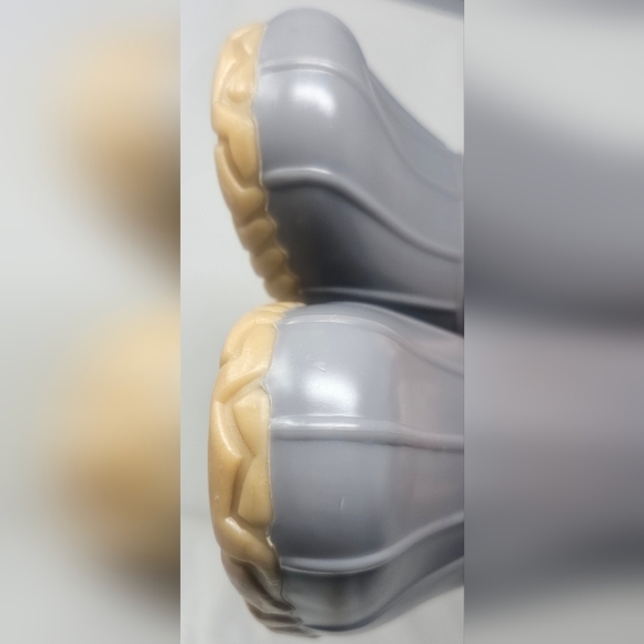 Nautica Dorsay Women's Rain Winter Boots Quilted Rubber Pink Gray Sz 10 Side Zip - Picture 3 of 14